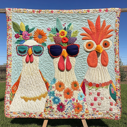 Cluck And Co Quilted Blanket