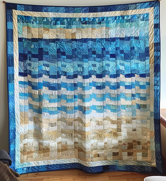 Coastal Breeze Quilted Blanket