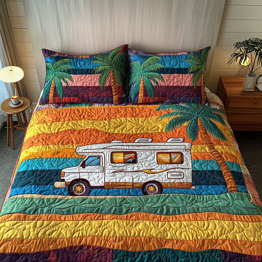 Coastal Breeze 3-Piece Quilted Bedding Set