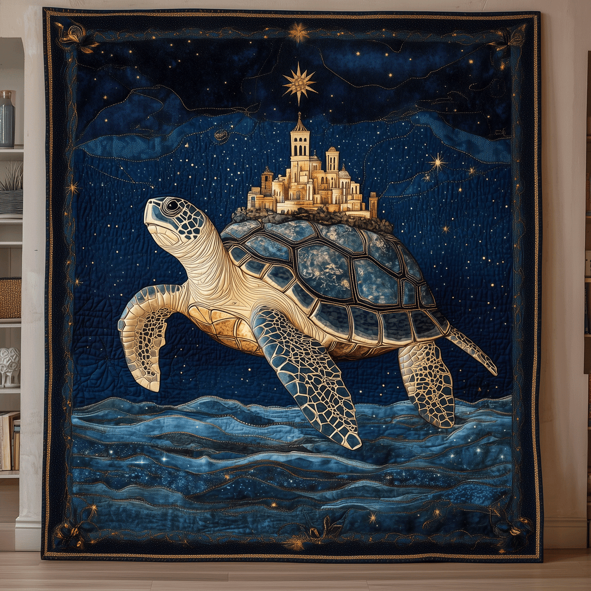 Coastal Drift Quilted Blanket
