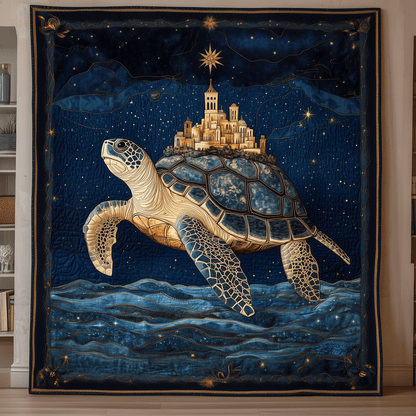 Coastal Drift Quilted Blanket