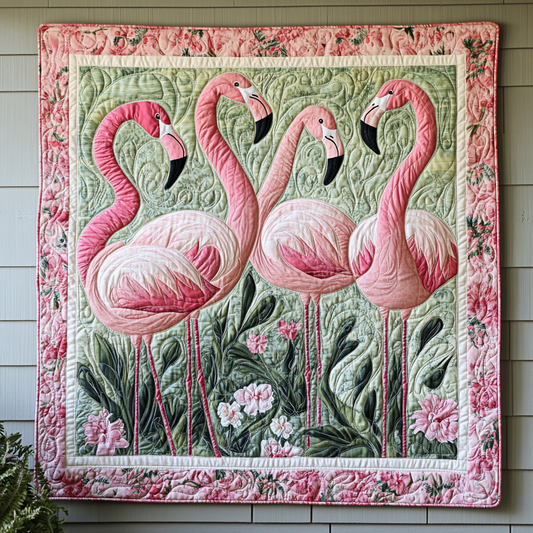 Coastal Elegance Quilted Blanket