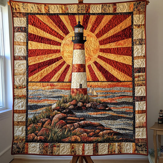 Coastal Glow Quilted Blanket