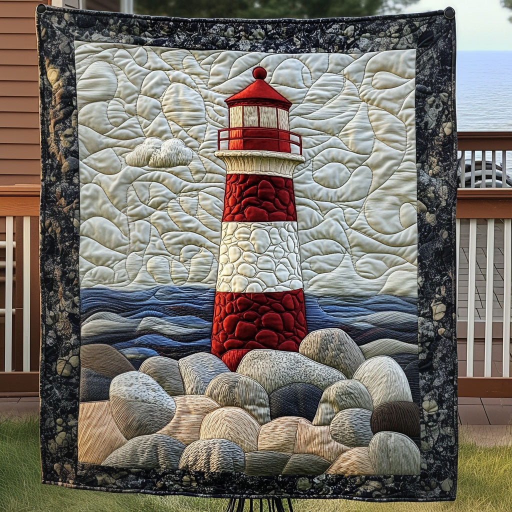 Coastal Guardian Quilted Blanket