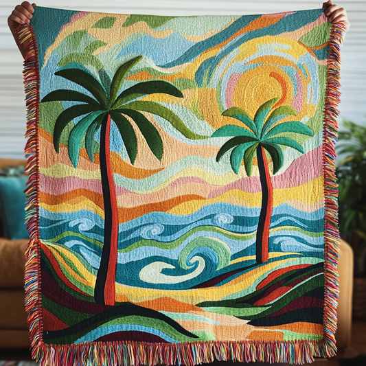 Coastal Haven Woven Throw Blanket
