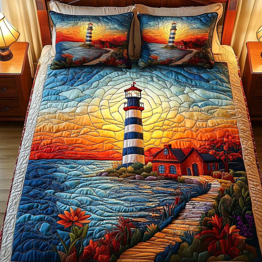Coastal Light 3-Piece Quilted Bedding Set