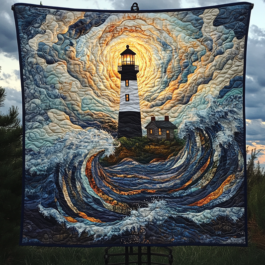 Coastal Radiance Quilted Blanket