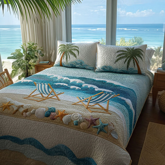 Coastal Rest 3-Piece Quilted Bedding Set
