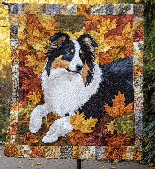 Collie Dreams Quilted Blanket