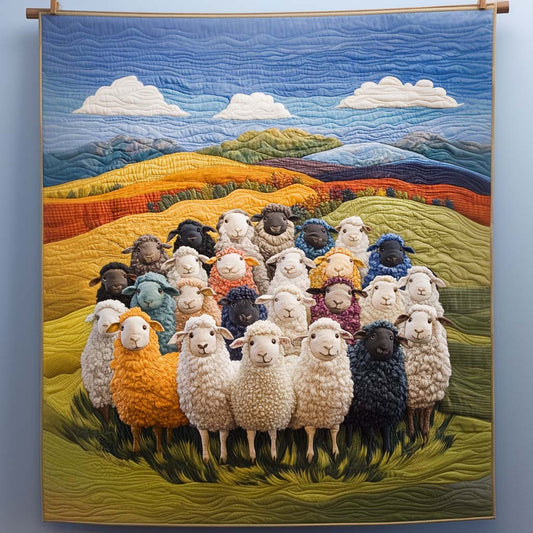 Colorful Assembly Quilted Blanket