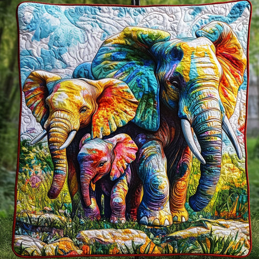 Colorful Bond Quilted Blanket