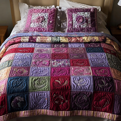 Patchwork 3-Piece Quilted Bedding Set