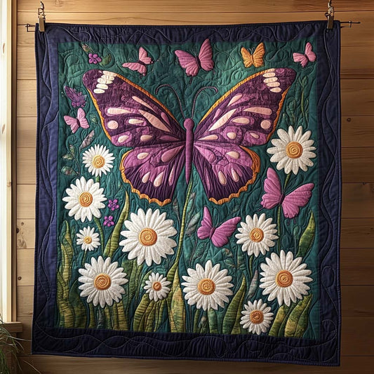 Colorful Flight Quilted Blanket
