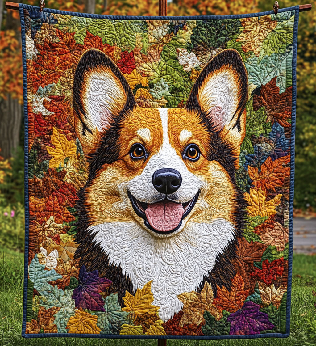 Corgi Comfort Quilted Blanket