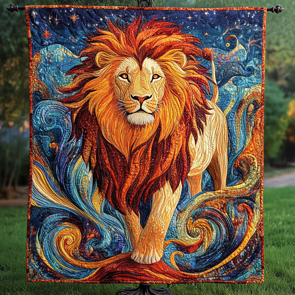 Cosmic Roar Quilted Blanket