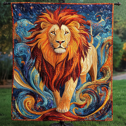 Cosmic Roar Quilted Blanket