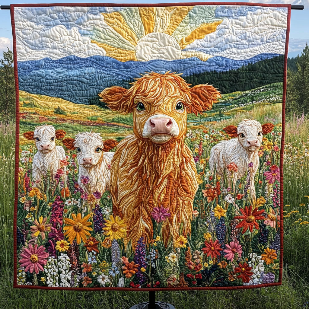Country Cuties Quilted Blanket