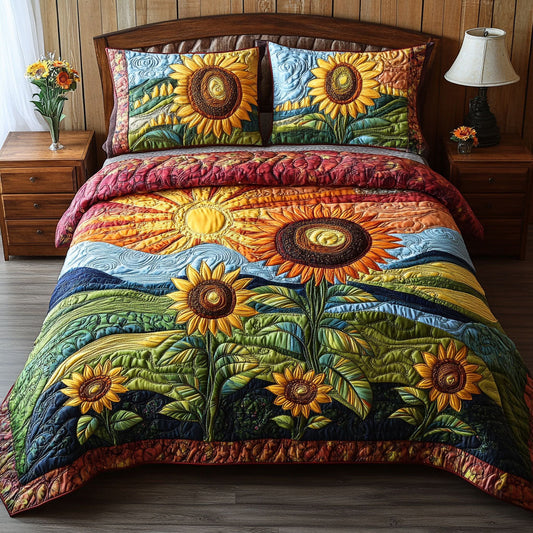 Country Sunbeam 3-Piece Quilted Bedding Set