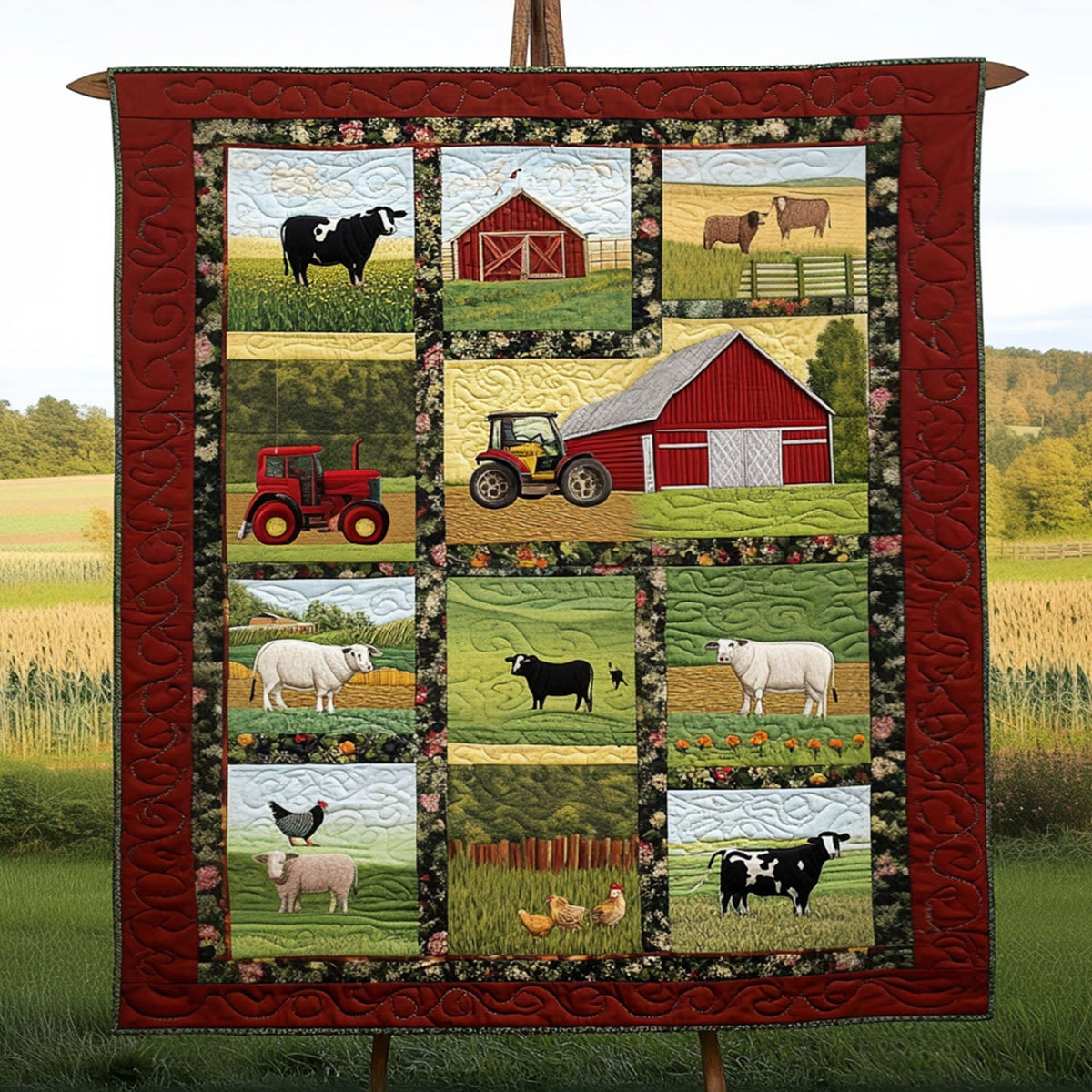 Countryside Comfort Quilted Blanket