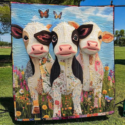 Cow Cuddles Quilted Blanket
