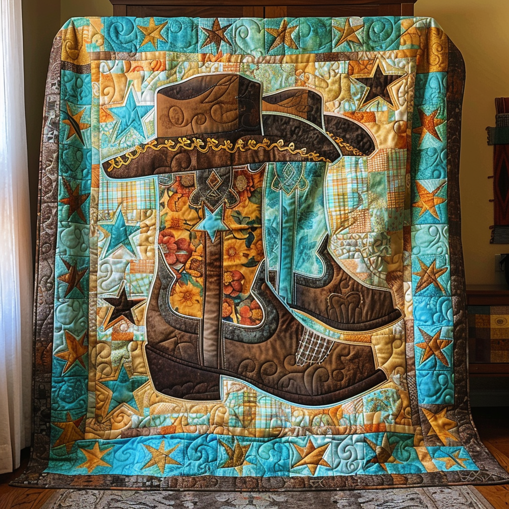 Cowboy Essentials Quilted Blanket