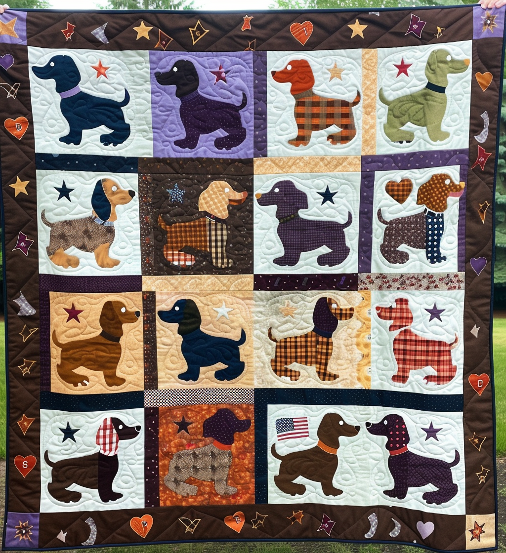 Cozy Canine Comfort Quilted Blanket
