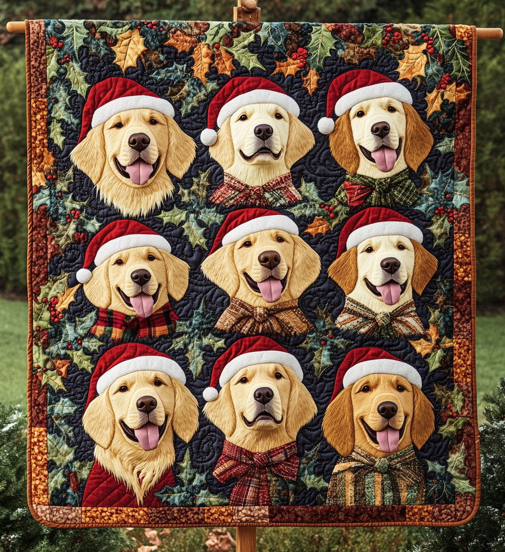 Cozy Canine Dreams Quilted Blanket