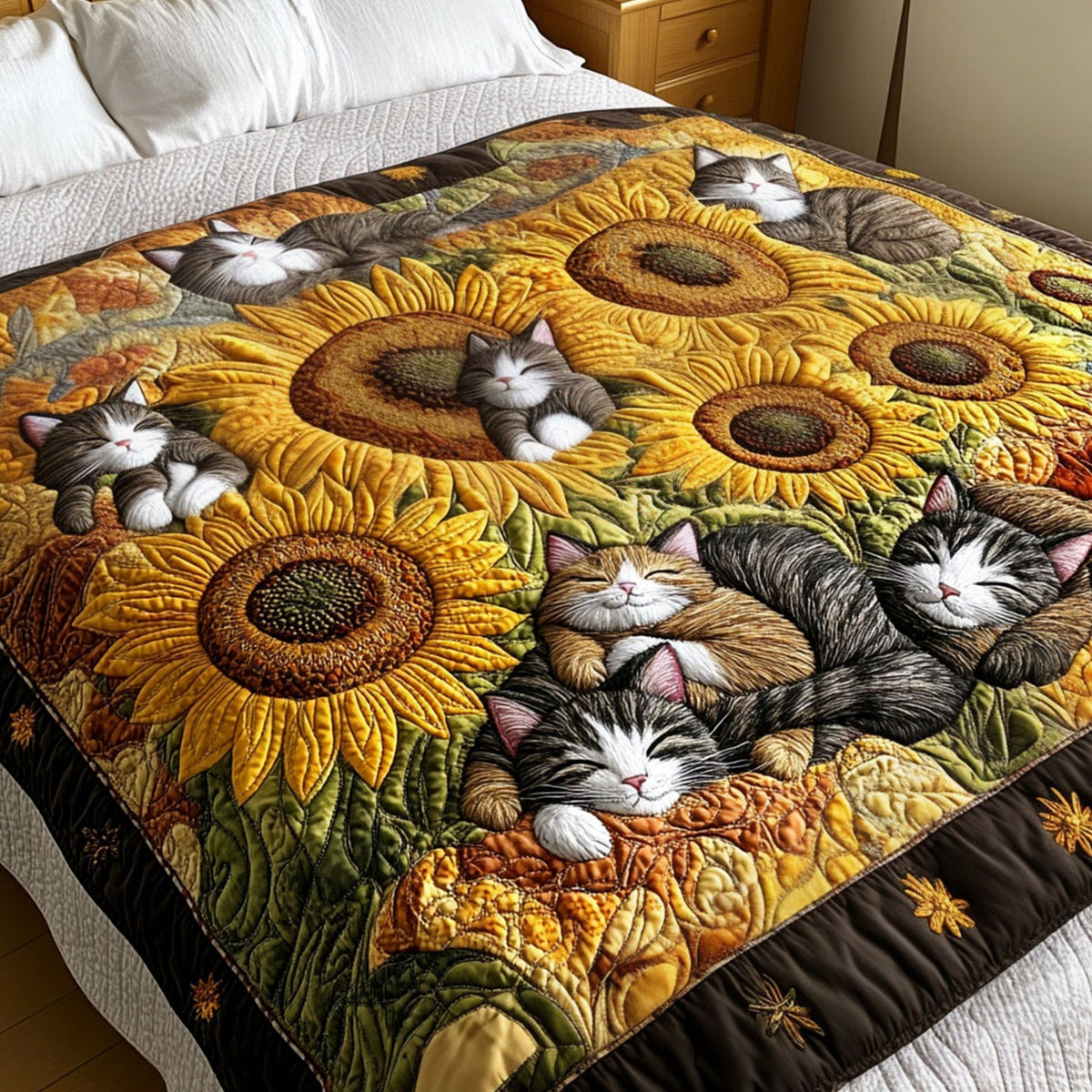 Cozy Cat Chronicles Quilted Blanket