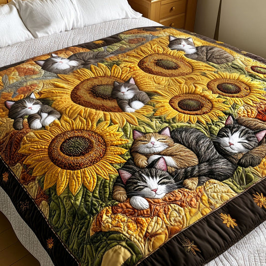 Cozy Cat Chronicles Quilted Blanket