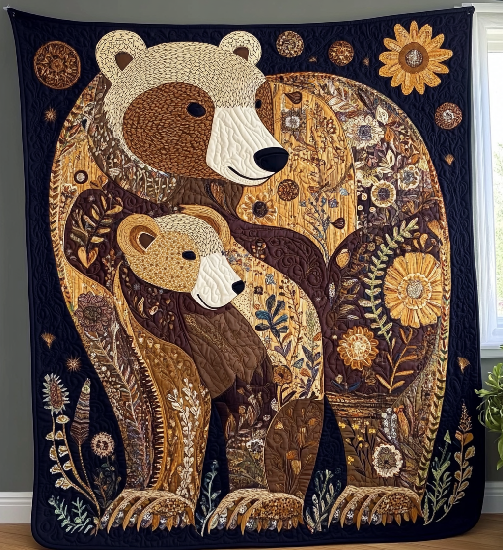 Cozy Cub Retreat Quilted Blanket