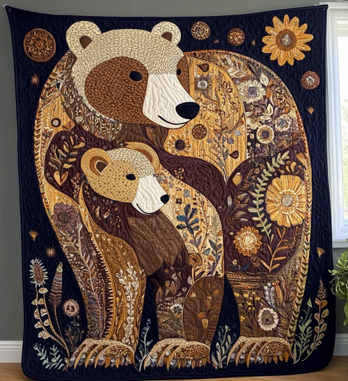 Cozy Cub Retreat Quilted Blanket