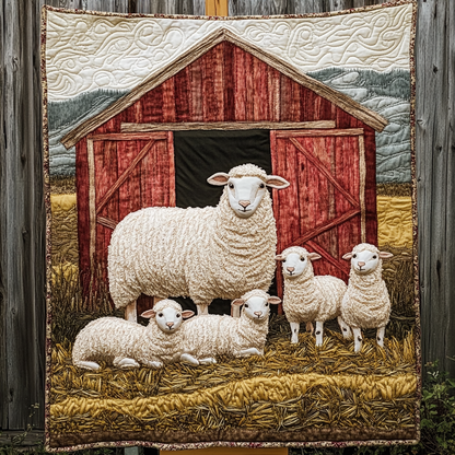 Cozy Flock Quilted Blanket