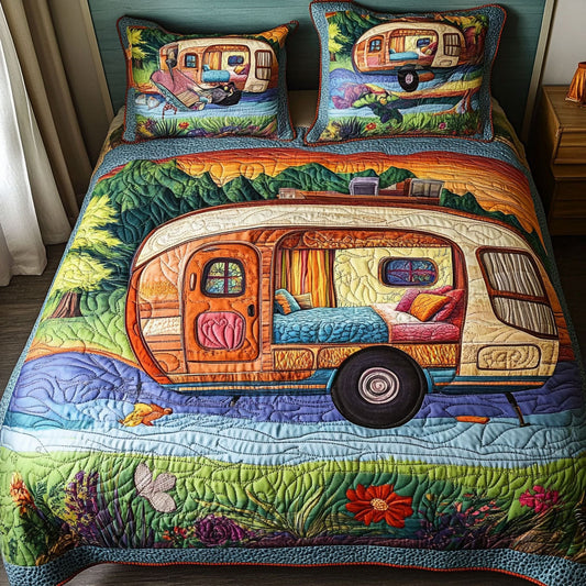 Cozy Getaway 3-Piece Quilted Bedding Set