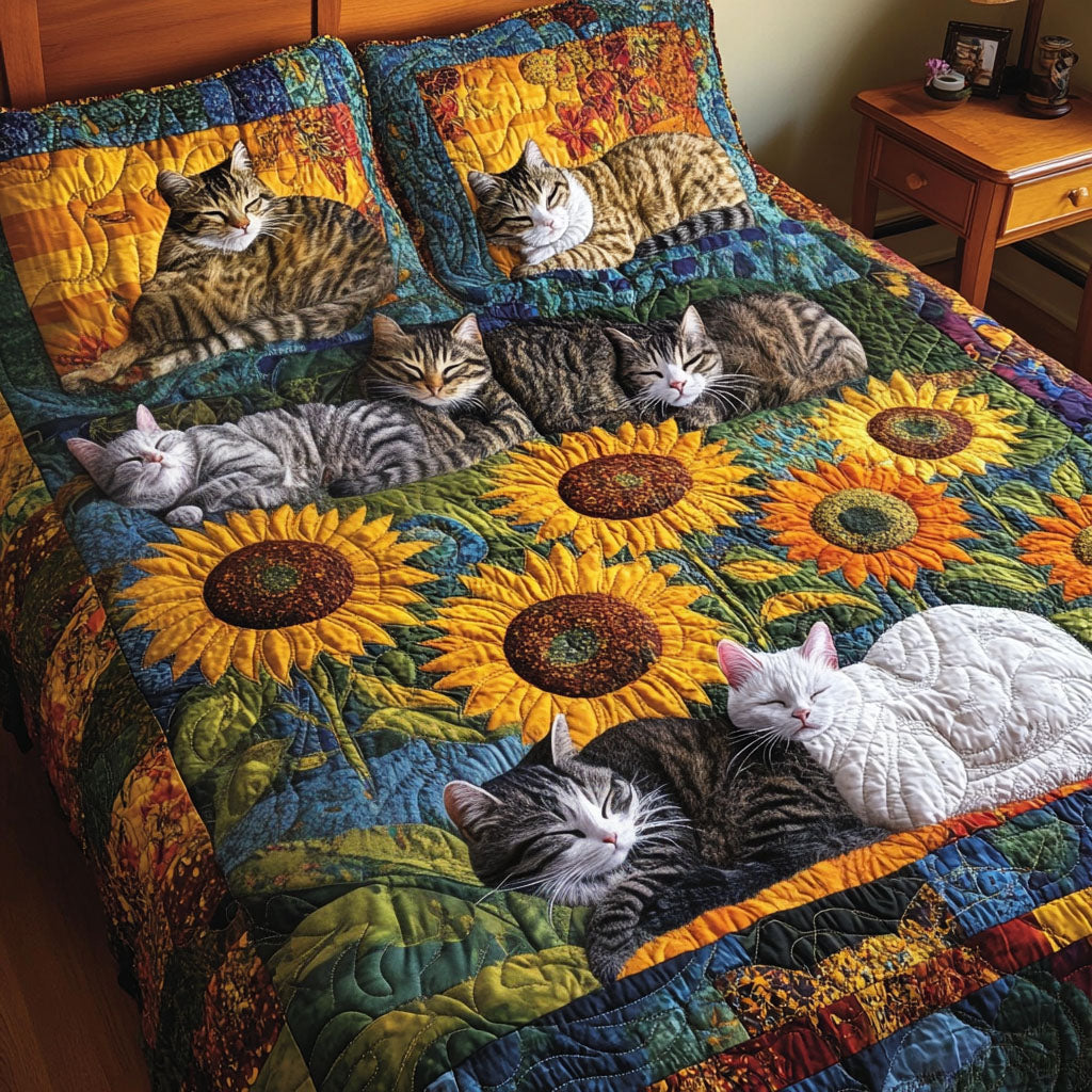 Cozy Kitten Dreams Quilted Blanket