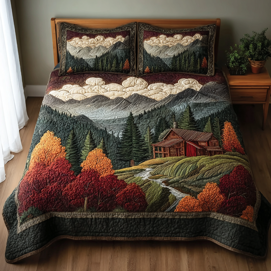 Cozy Pines 3-Piece Quilted Bedding Set