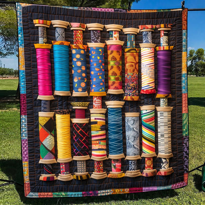 Crafty Spools Quilted Blanket
