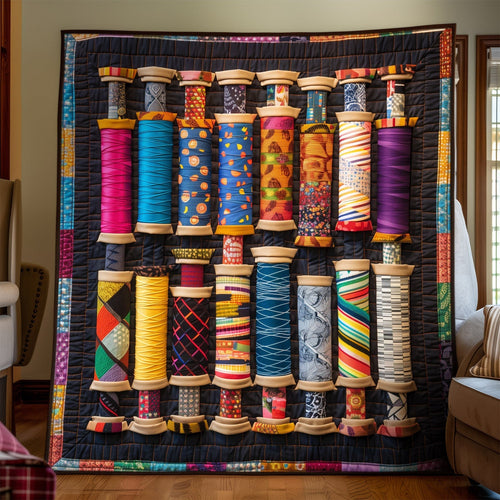 Crafty Spools Quilted Blanket
