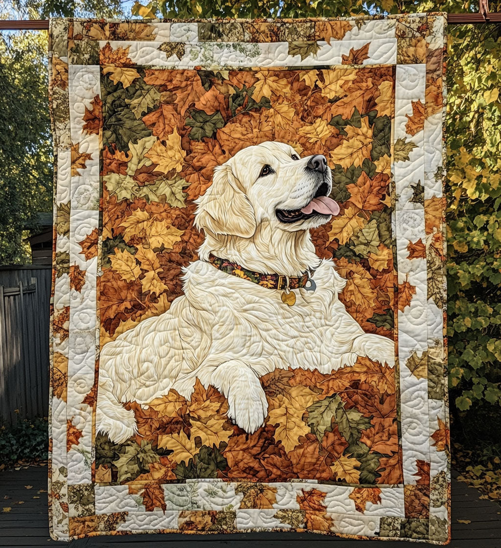 Creamy Paws Quilted Blanket