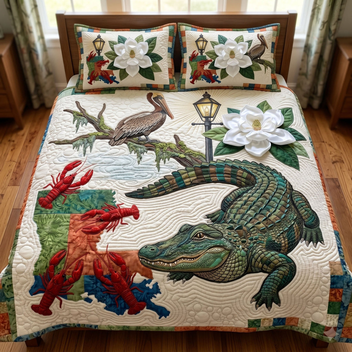 Creole 3-Piece Quilted Bedding Set
