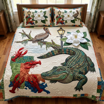 Creole 3-Piece Quilted Bedding Set
