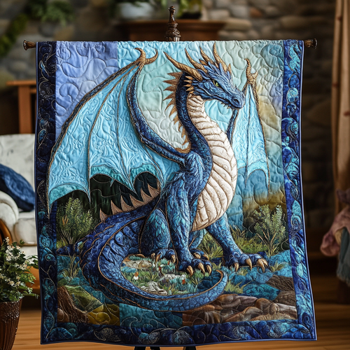 Crimson Beast Quilted Blanket