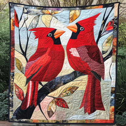 Crimson Duo Quilted Blanket