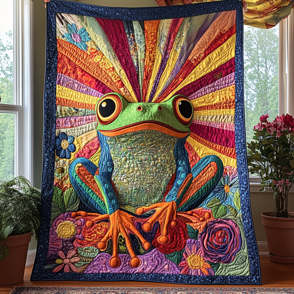 Croak Couture Quilted Blanket