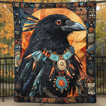 Crow Jewelry Quilted Blanket