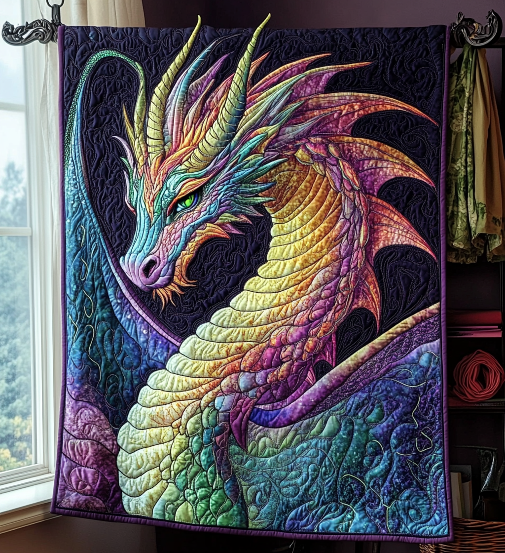 Crystal Serpent Quilted Blanket