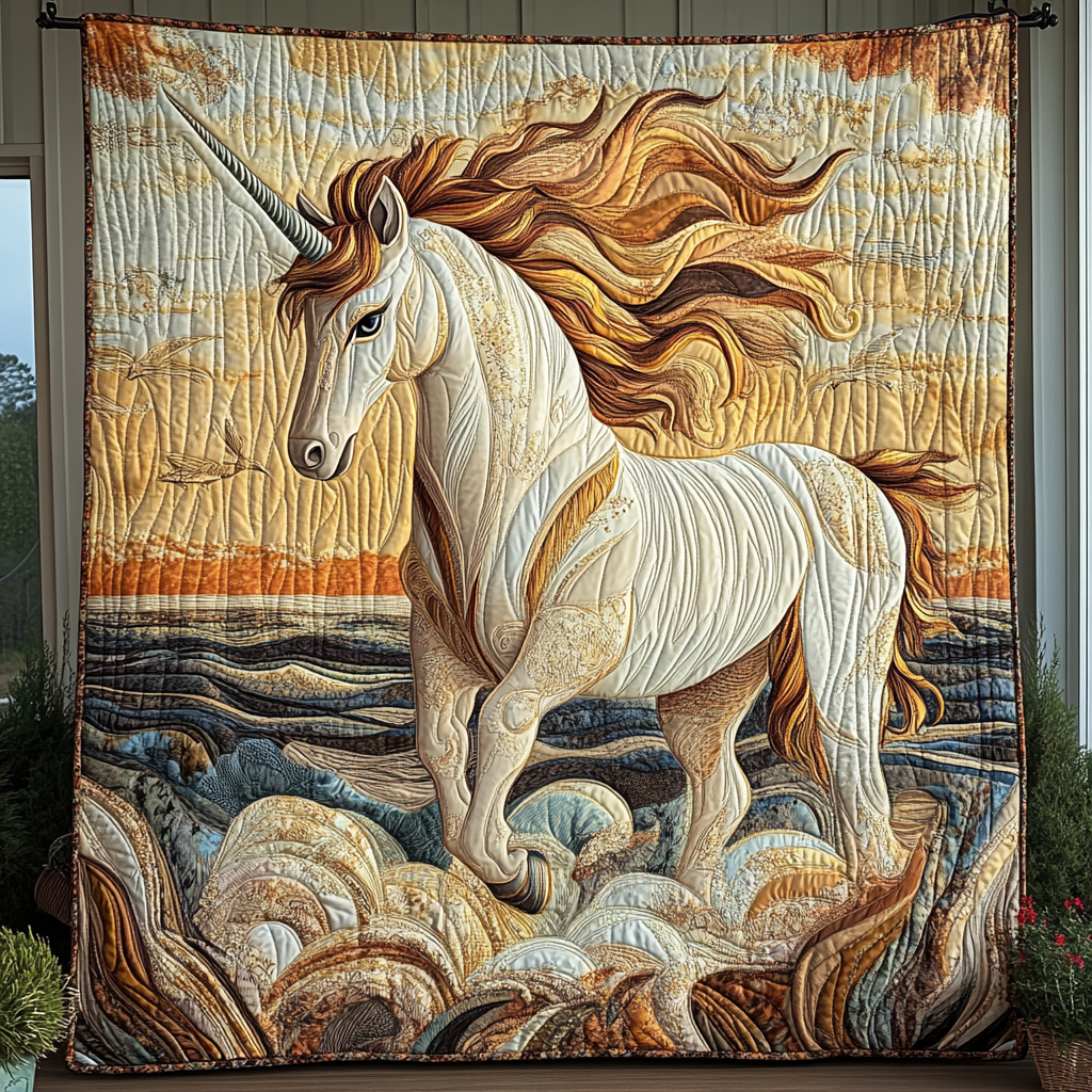 Crystal Horn Quilted Blanket