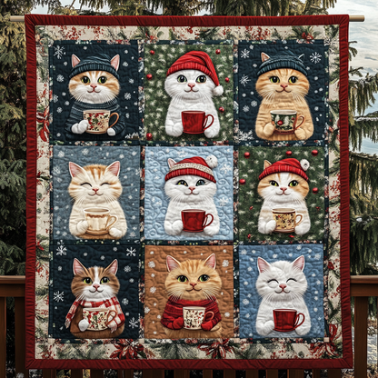Cuddly Cats Quilted Blanket
