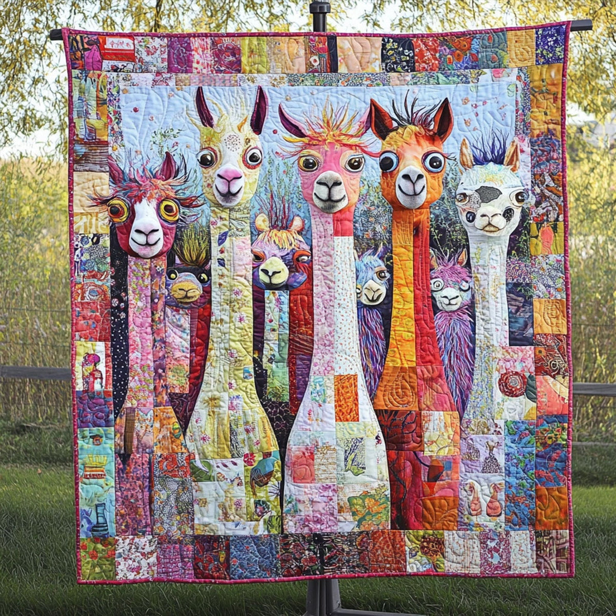 Cuddly Country Herd Quilted Blanket