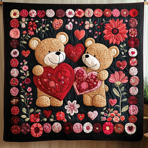 Cuddly Couple Quilted Blanket