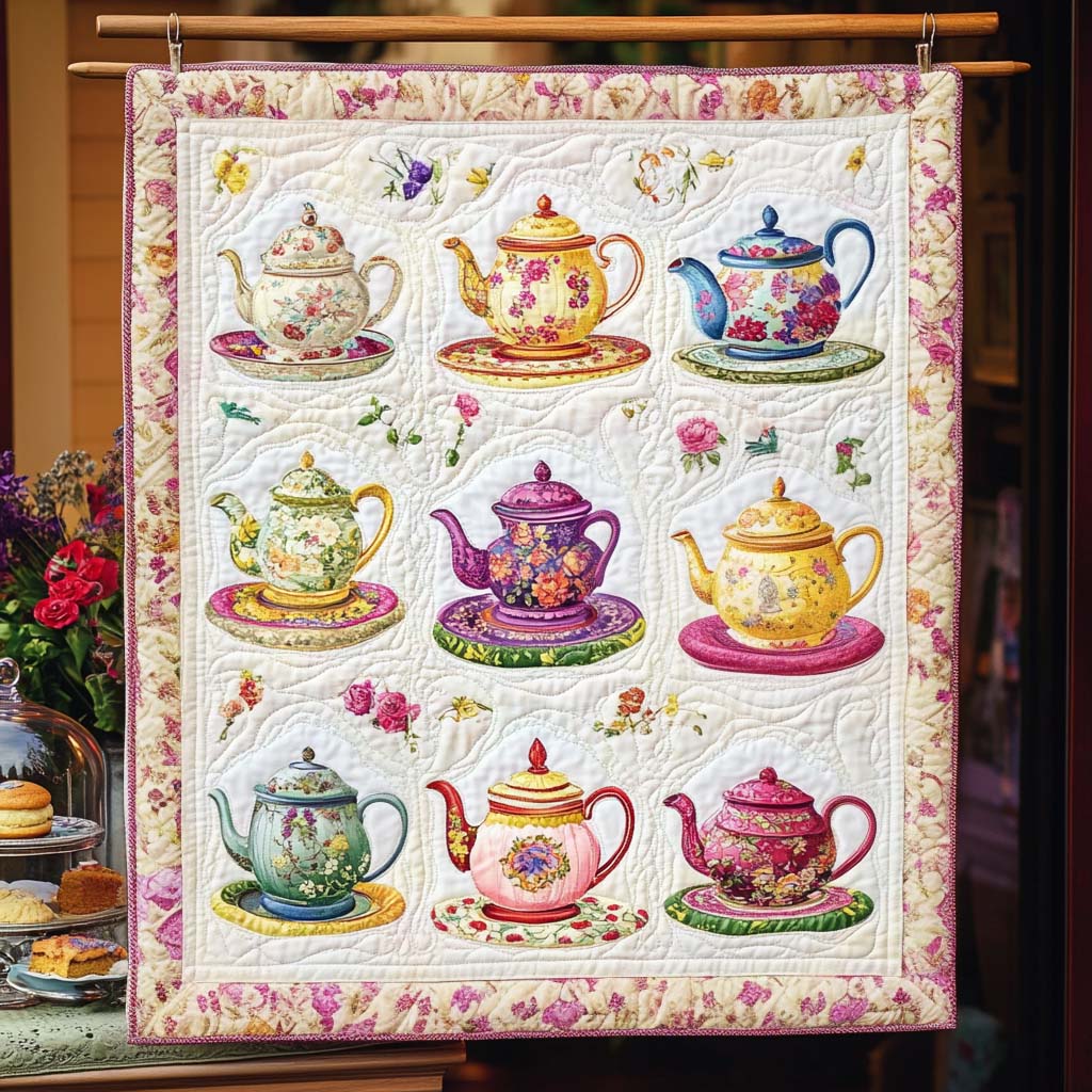Cup Of Joy Quilted Blanket